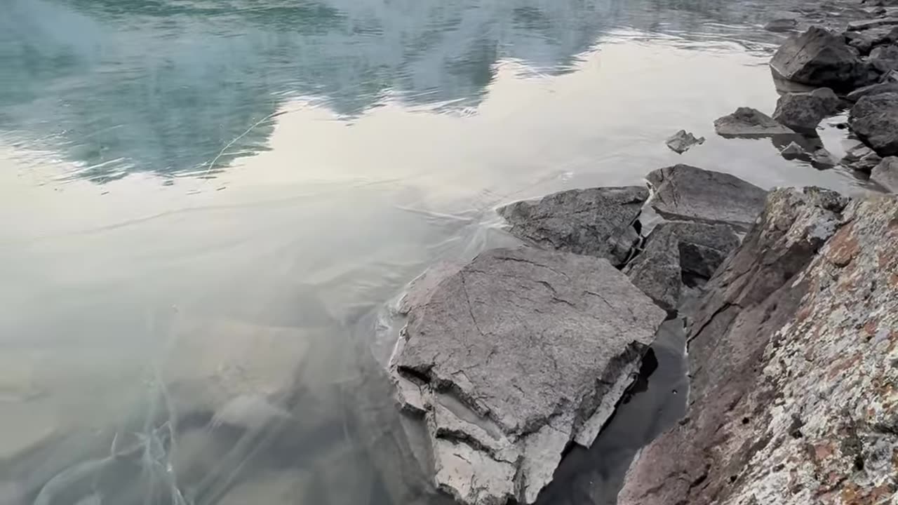 Men walking on Frozen water 2025