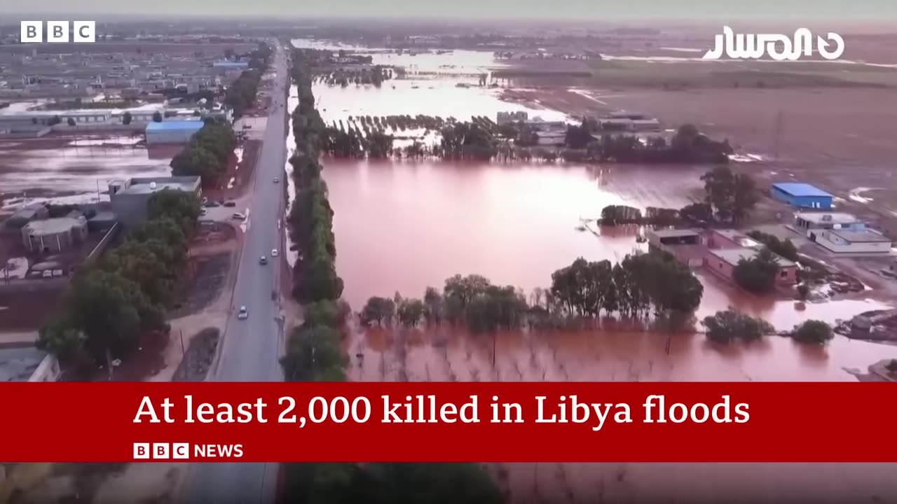 Libya floods leave thousands feared dead BBC News #breakingnews #viralvideo #newsupdate #topnews