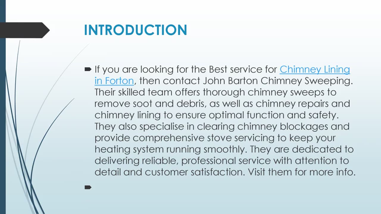 Get The Best Chimney Lining in Forton.