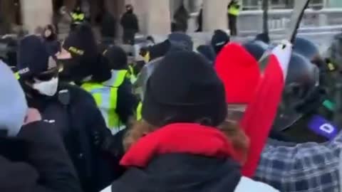 Extended Footage | Protesters Were Peaceful Before Being Trampled in Ottawa