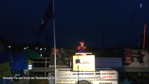 Wolgast - Redebeitrag - Martin von den Blauen Lichtern 27-09-2022