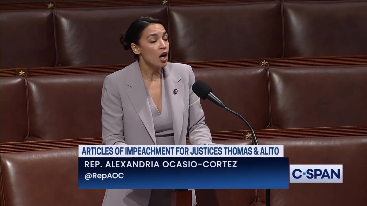 New York Democrat AOC Files Articles Of Impeachment Against Two SCOTUS Justices