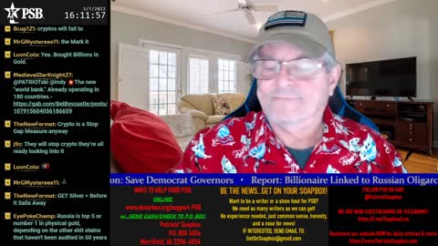 2022-03-07 15:00 EST - The Common Sense Show: Guest Kari Donovan @3:30P ET with Derek & PATRIOTski