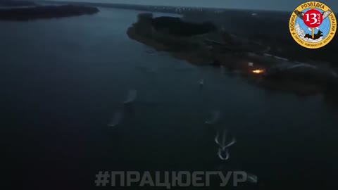 ATTACK on Russians’ command post on Dnipro River bank - Operation footage