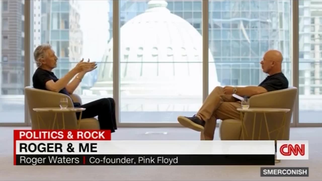 Roger Waters, co-founder of Pink Floyd on CNN interview about why they are now showing