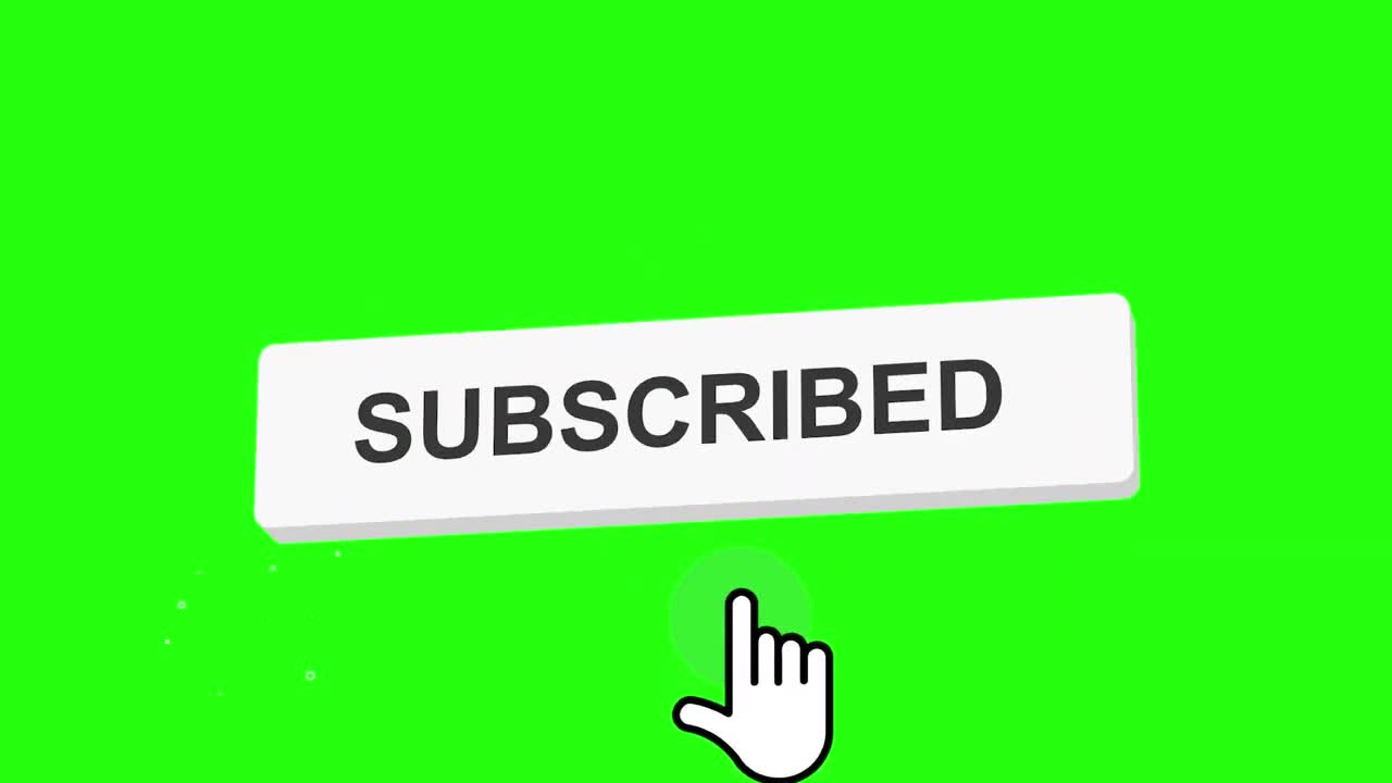 Chroma key green screen SUBSCRIBE BOTTON