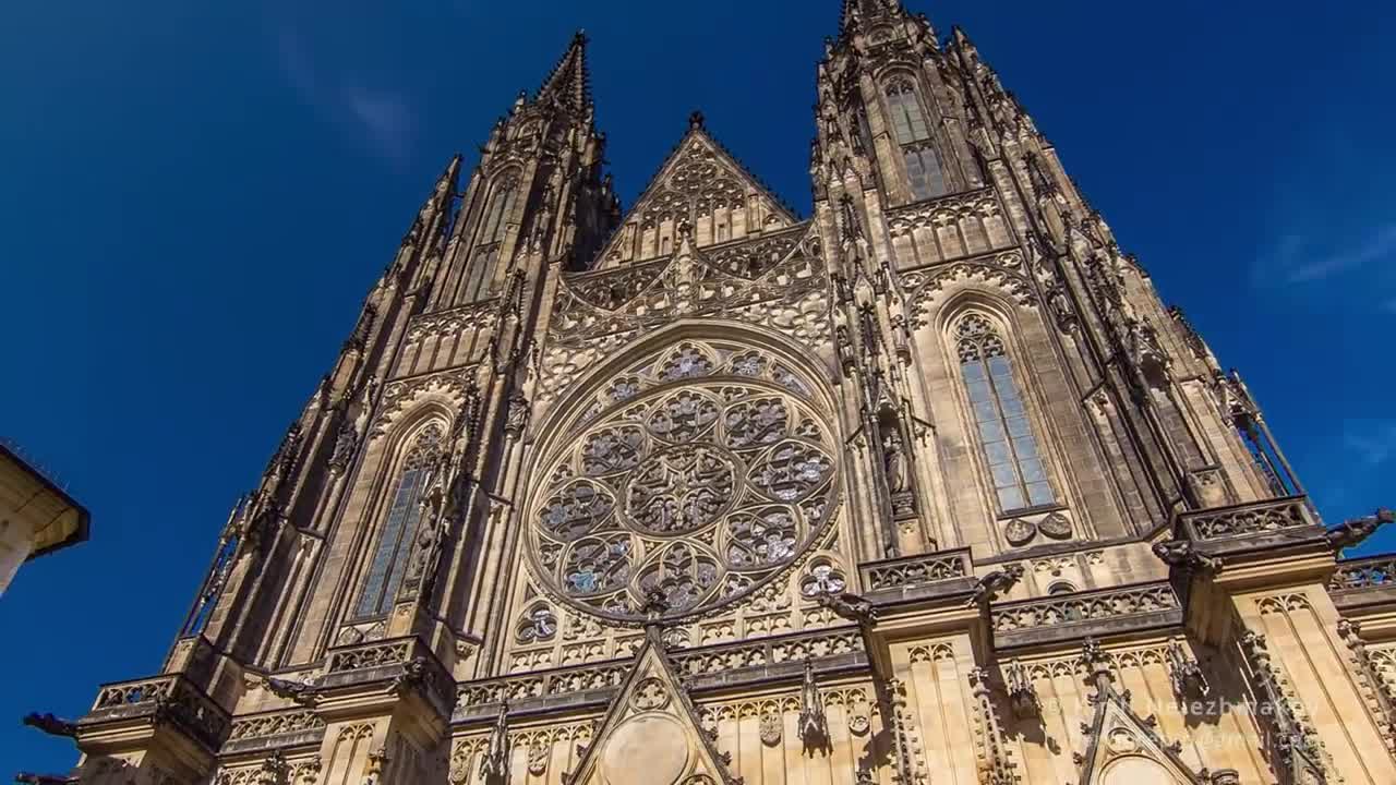 A Glass of Prague. Timelapse & Hyperlapse. Czech Republic