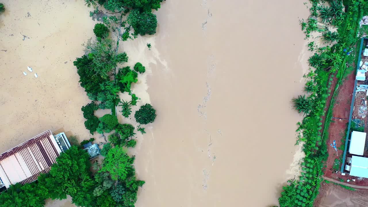 Highly Flood entering in city