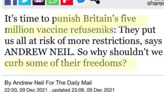 THE WAR AGAINST "THE UNVACCINATED" IS NOT OVER!