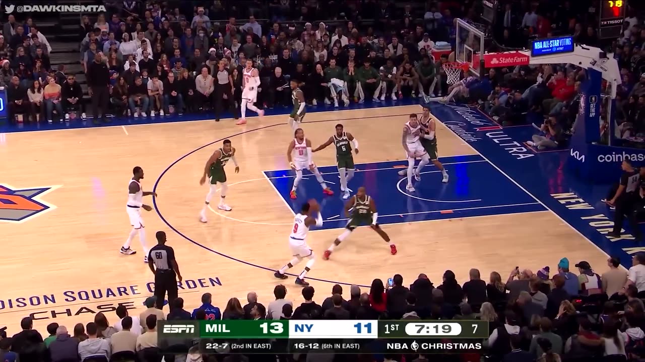 Milwaukee Bucks vs New York Knicks Full Game Highlights NBA Christmas 2023