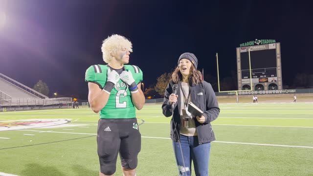 Erica Seay Interviews SLC RB Owen Allen About His Teams' Bi-District Win Against North Crowley 42-20