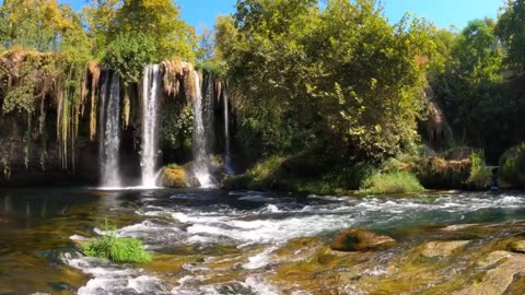 Amazing nature and waterfall