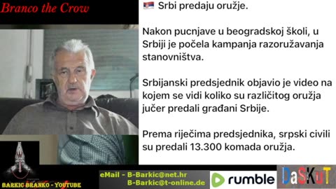 Nakon pucniave u beogradskoj skoli, u Srbiji je pocela kampanja razoruzavanja stanovnistva.