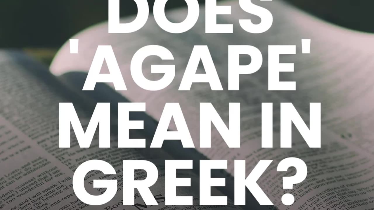 Agape Love: God's Unconditional Love Explained (Greek Meaning) #Shorts