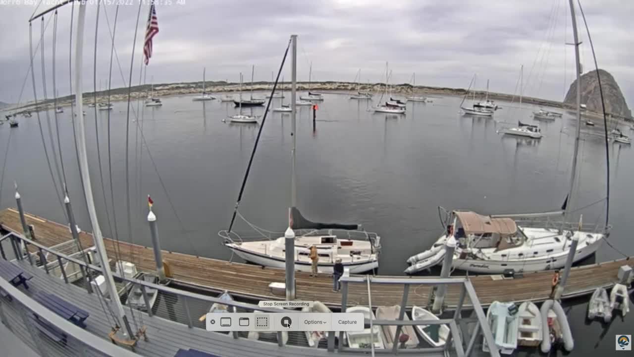 Tsunami 1-15-2022 Morro Bay Yacht Club - Timelapse 200x - with music