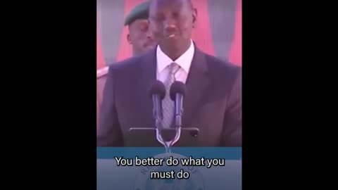 Kenyan President Warning to his people (short)