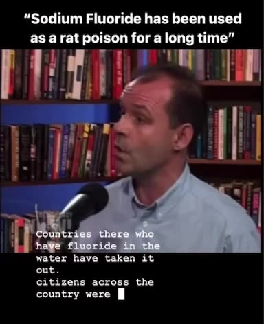 Banned in 98% of Europe, Sodium Fluoride is rat poison.
