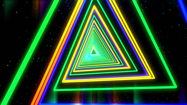 YM4659 Colorful triangular lines -