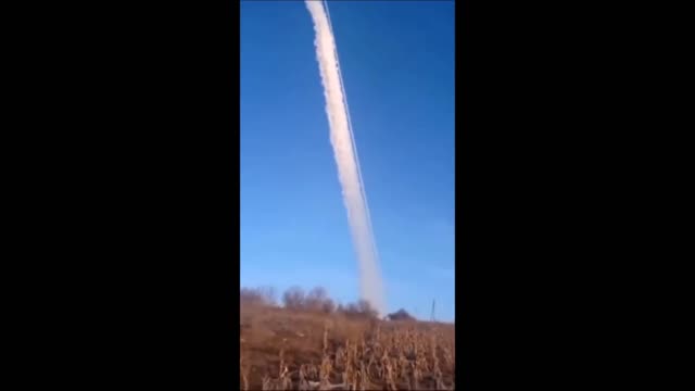 Russian BM-30 Smerch Launch From Belgorod Towards Harkov, Ukraine 24 feb 2022