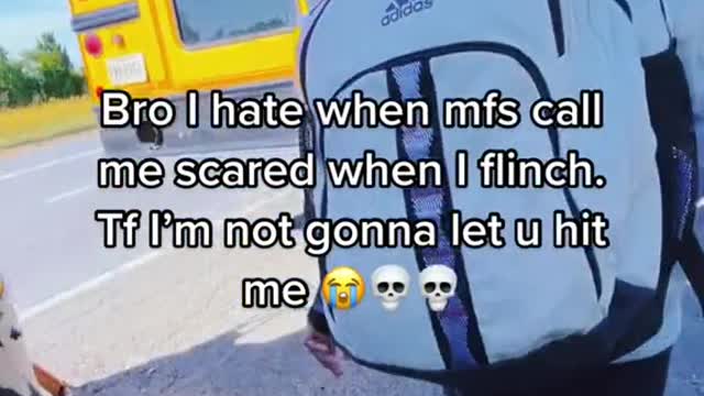 Bro I hate when mfs call me scared when I flinch.二