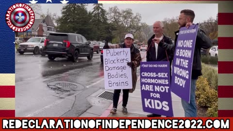 Protesting California Trans Indoctrination Camps