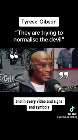 ACTOR TYRESE GIBSON SPEAKING ON HOW HOLLYWOOD IS TRYING TO 'NORMALIZE THE DEVIL'