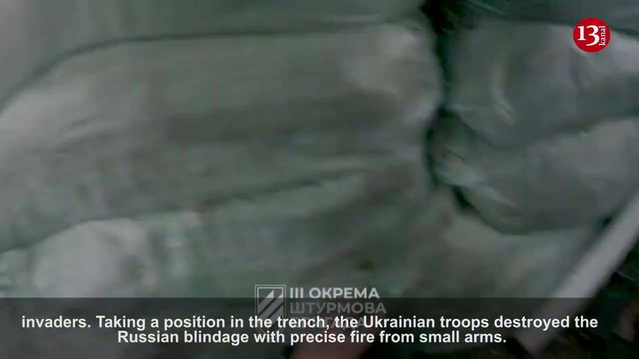 "Precise strike, there will be no place to run" – Russian trench subjected to fire from close range