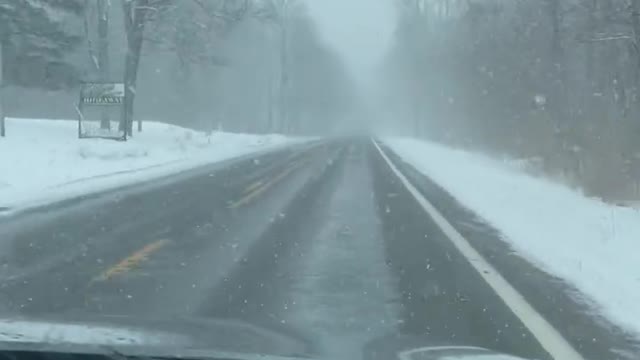 Elise drives new parts of NY-21. 02.15.22.