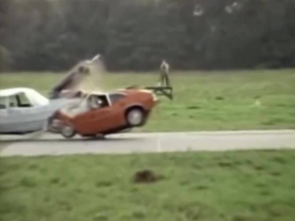 Front End Crash Safety Test by Ford From 1971