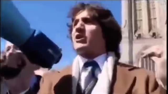 Trudeau protesting the government not following laws