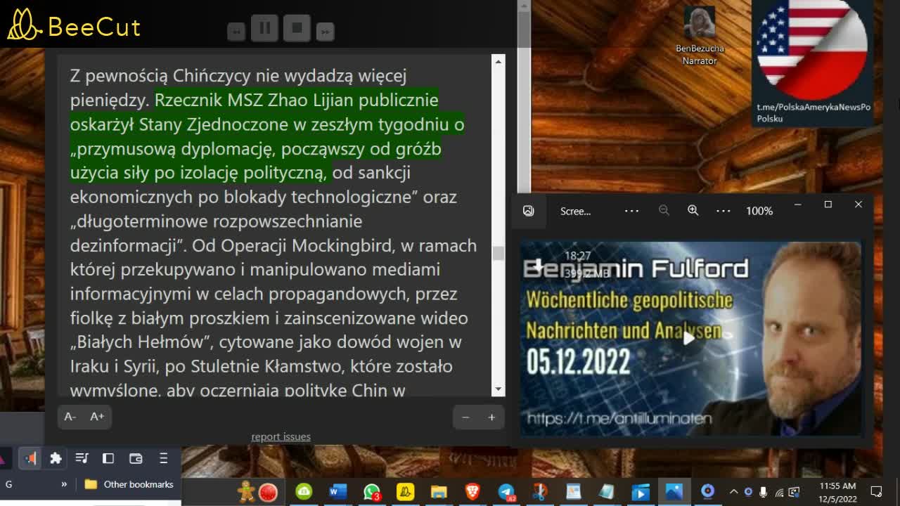 🔴Benjamin Fulford:🔴 Raport tygodniowy z dnia 12.05.2022 r🔴