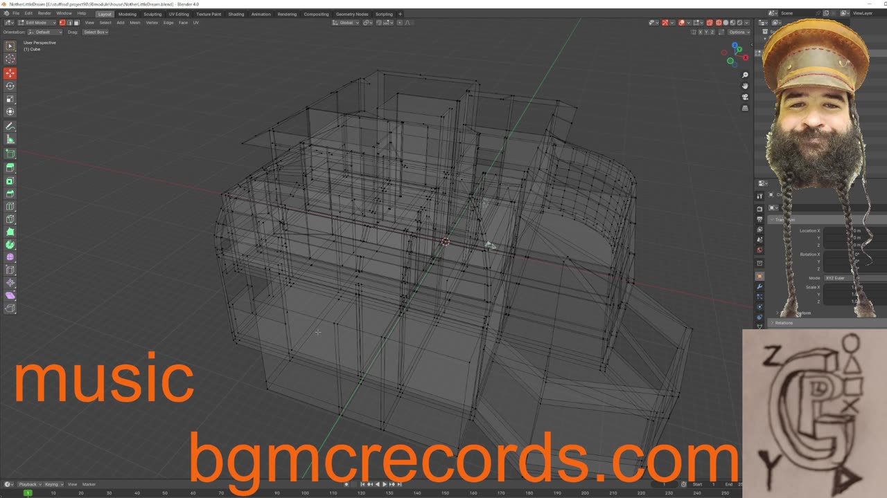 building house in blender