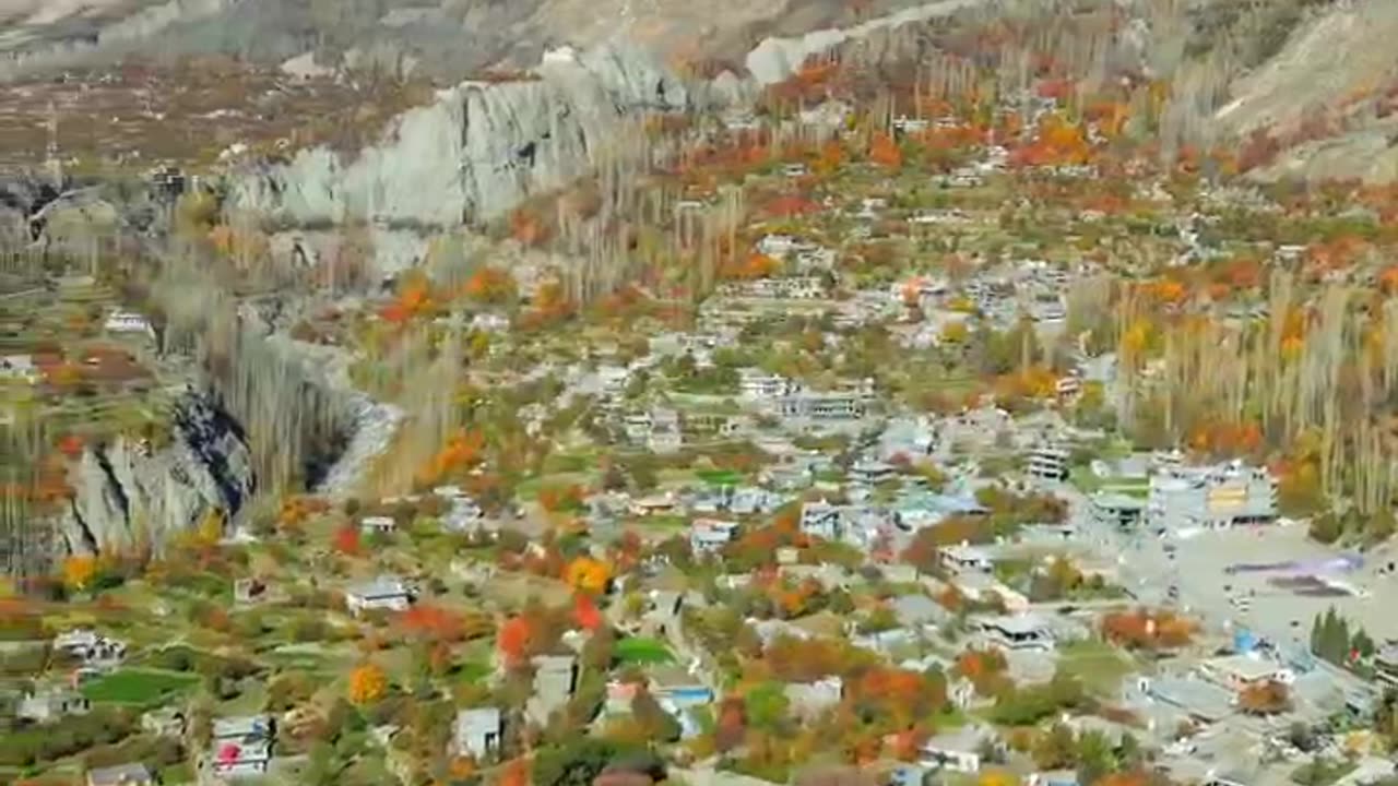 SKY VIEW OF HUNZA ATTABAD LACK