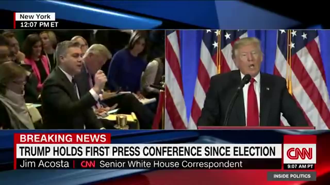 Donald Trump shuts down CNN reporter- 'You're fake news