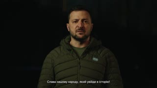 Today we remember the expulsion of the Nazis address by the President of Ukraine