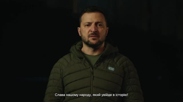 Today we remember the expulsion of the Nazis address by the President of Ukraine