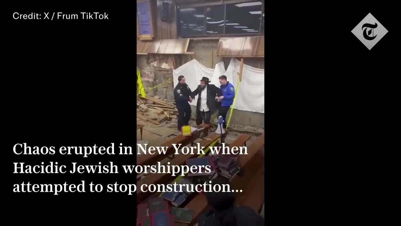 Riot breaks out in New York City synagogue over secret tunnel