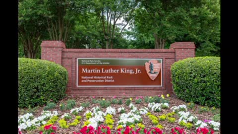 President Donald Trump signing the Martin Luther King National Historic Park Act