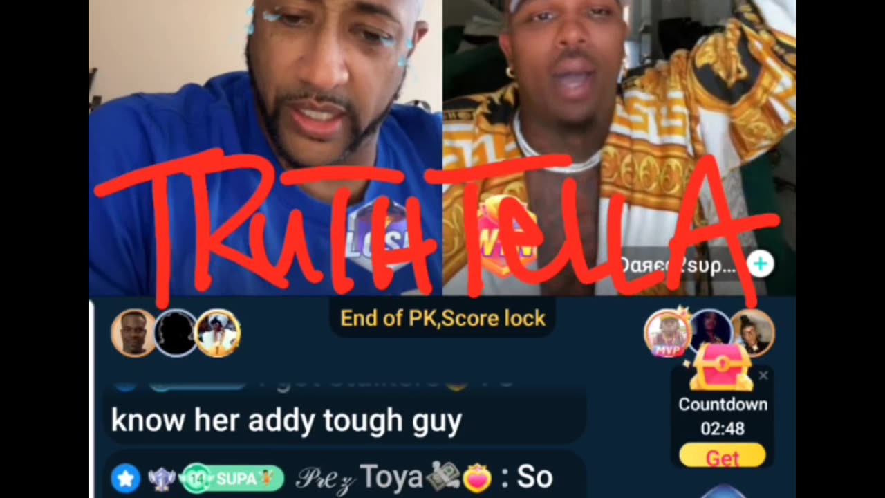 TRINA B TELLS DAREALSUPABIHH TOMIKAY & TRUTHTELLA718 HAVE MADE HIM AN EMOTIONAL WRECK READY TO CRASH OUT