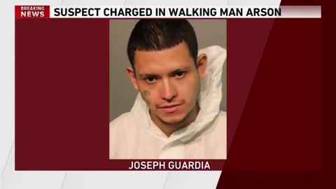 CHICAGO | Melrose Park man charged with setting Chicago's 'Walking Man' on fire