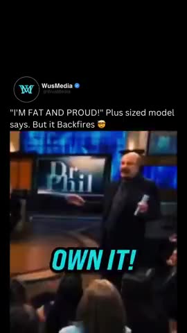 Dr. Phil Makes A Fat Bitch Eat Her Own Words - WHOLE Ugly Woman Tries To Shame Slender Female