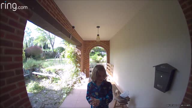 Son Likes Talking to Dad Through Ring Door Bell