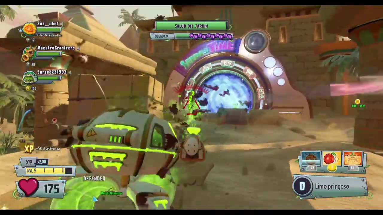 PvZ Garden Warfare 2 Operaciones de Jardin Pomelo de limo