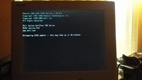 My brother's Dell Optiplex 760 SFF BIOS update