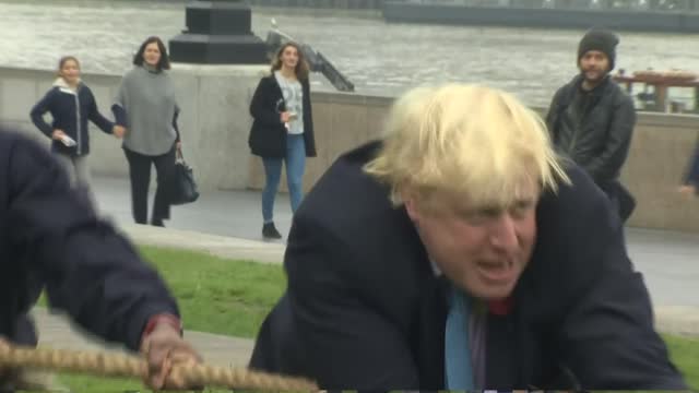 Boris Johnson takes a tumble in tug of war with armed forces