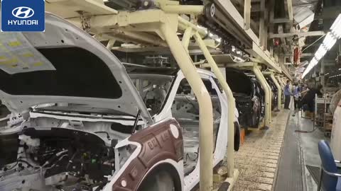 WOW MANTAP ... PABRIK PEMBUATAN MOBIL HYUNDAI Di KOREA