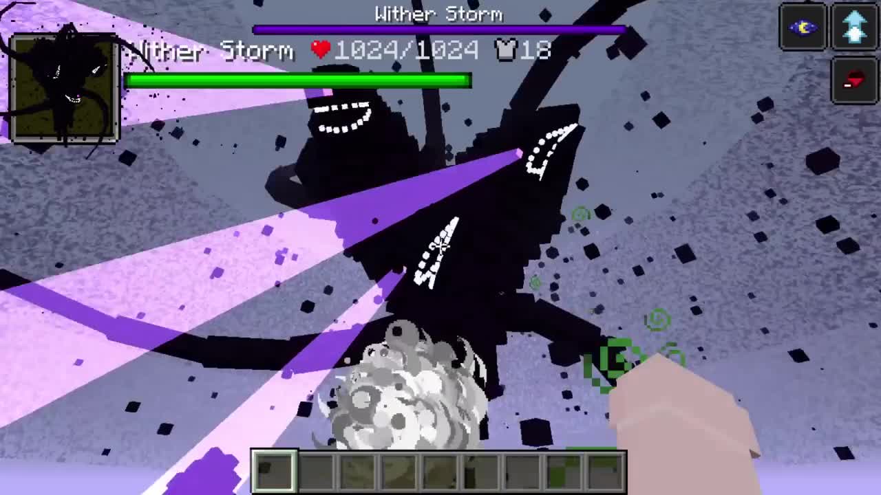 all Herobrine creepypasta mobs vs Wither Storm 7 STAGE in minecraft2