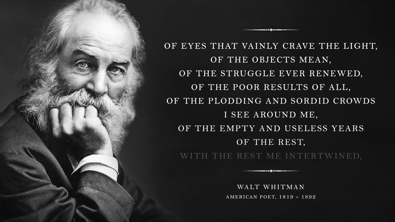 O Me! O Life! by Walt Whitman