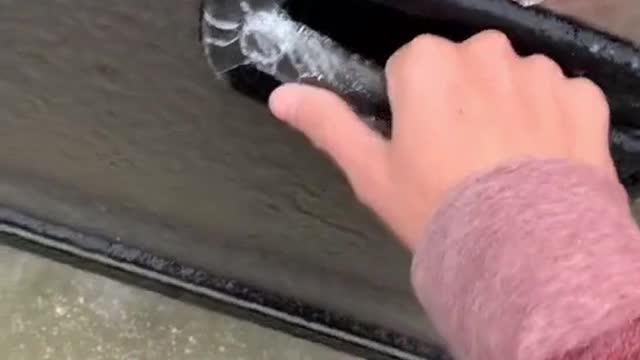 Opening the car door is the most important thing.