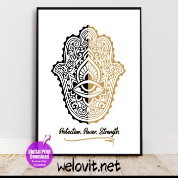 HAMSA HAND! Picture For My Home Instant Download Plus Bonus Phone Art ❤️